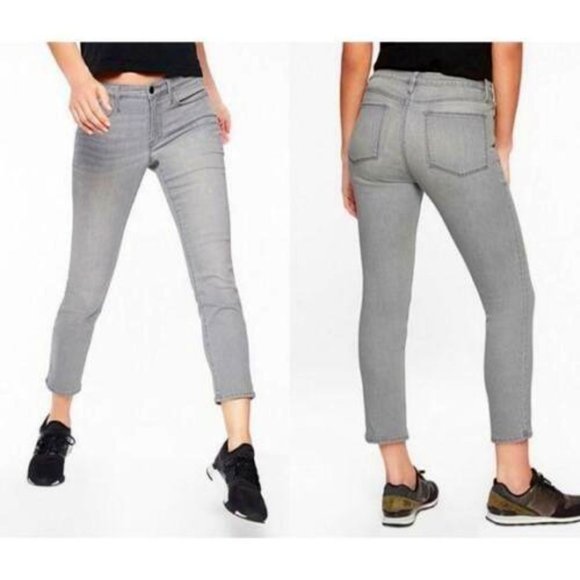 Athleta Jeans Athleta Sculptek Skinny Crop Jeans Kenai Gray Wash 6